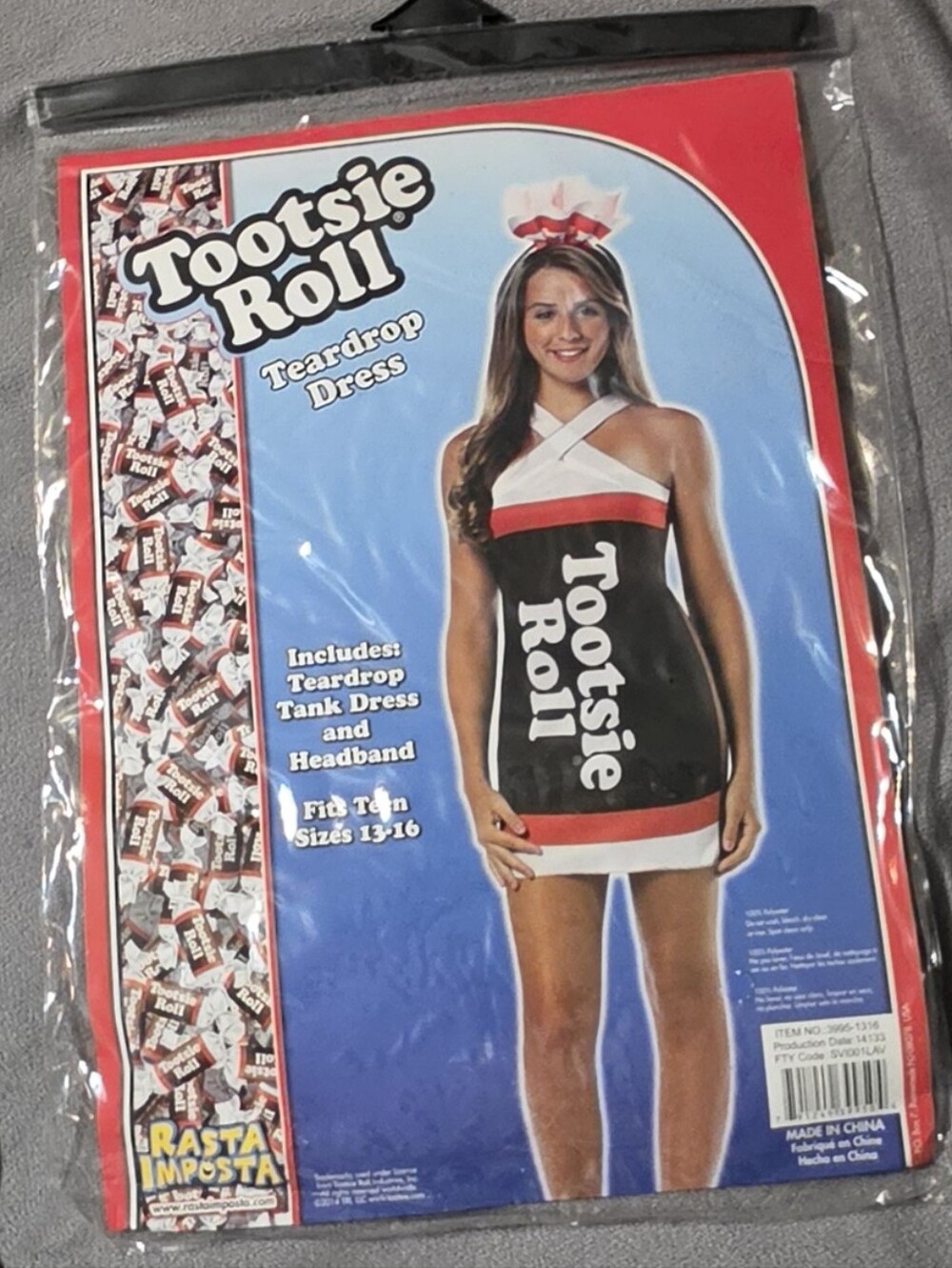 Tootsie Roll Teen Halloween Costume, Ages 13-16